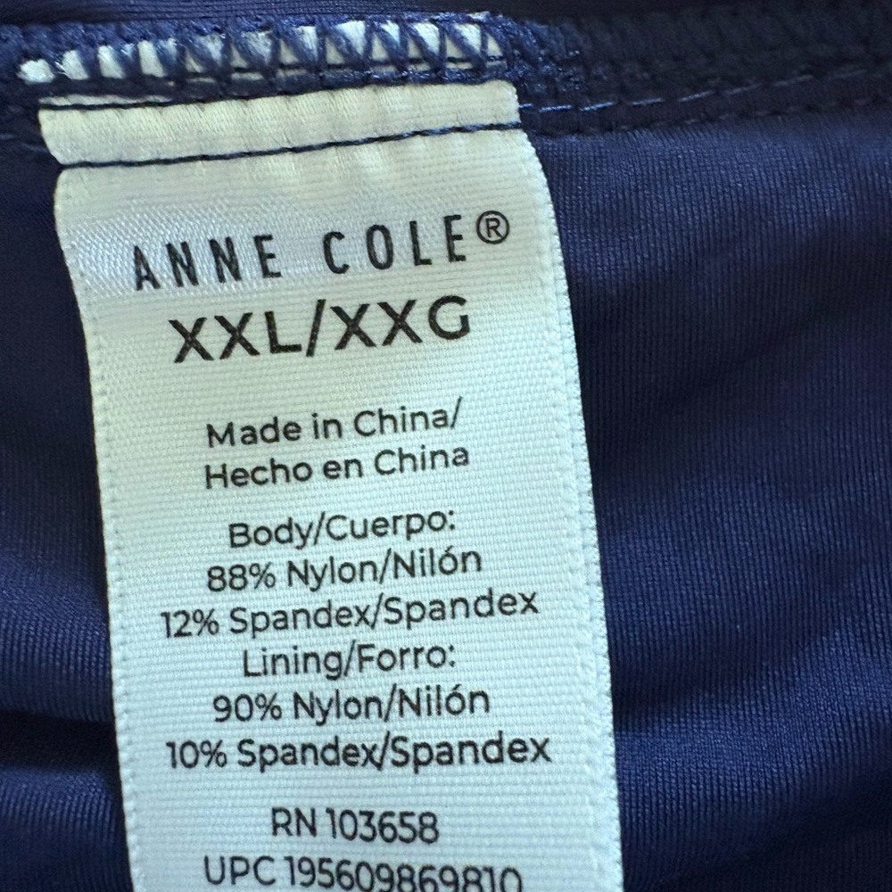 Navy Blue Skirted Swim Bottom XXL - Picture 5 of 5